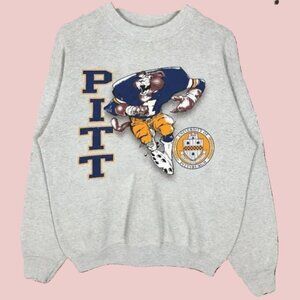 Vintage NCAA Pittsburgh Panthers Football University Of Pittsburgh Sweatshirt